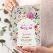 Lebenszeit des Brautparty der Wildblume von Schmet Einladung