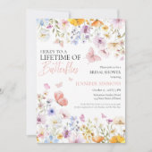 Lebenszeit des Brautparty der Wildblume von Schmet Einladung (Vorderseite)