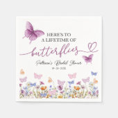 Lebenszeit des Brautparty der Wildblume von Schmet Serviette (Vorderseite)