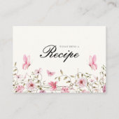 Lebenszeit des Schmetterlingsstipents Brautparty R Begleitkarte (Rückseite)