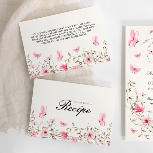 Lebenszeit des Schmetterlingsstipents Brautparty R Begleitkarte