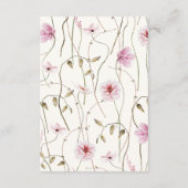 Lebenszeit des Schmetterlingsstipents Brautparty R Begleitkarte (Rückseite)