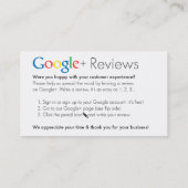 Lebenszeiteyecare-Mitarbeiter Visitenkarte (Rückseite)