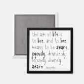 "Lebensziel" Magnet (Vorderseite/Rückseite)