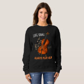 Lebensziel spielt Cello Cellist Orchestra Cel Sweatshirt (Vorne ganz)
