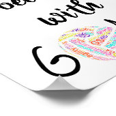 Lebensziele - Motivierend Netball-Zitat Poster (Ecke)