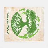 "Lebenszirkel" Fleecedecke (Vorderseite (Horizontal))