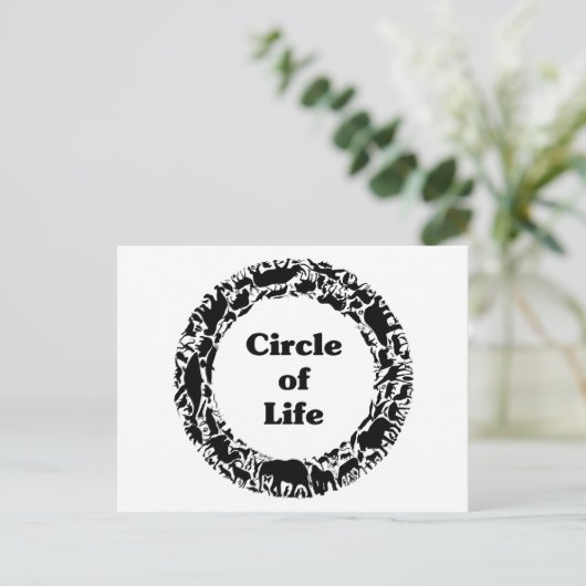 Lebenszirkel Postkarte (Stehend Vorderseite)