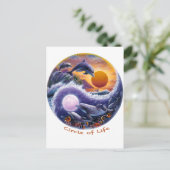 Lebenszirkel Postkarte (Stehend Vorderseite)