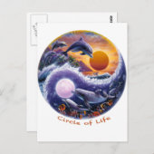 Lebenszirkel Postkarte (Vorne/Hinten)