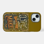 Lebenszitat-Handyhülle iPhone 15 Hülle (Rückseite (Horizontal))