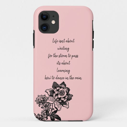 Lebenszitat iphone 11 Hülle (Rückseite)