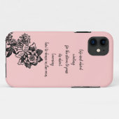 Lebenszitat iphone 11 Hülle (Rückseite (Horizontal))