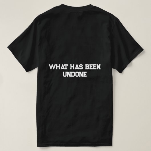 Lebenszitat T-Shirt (Design Rückseite)