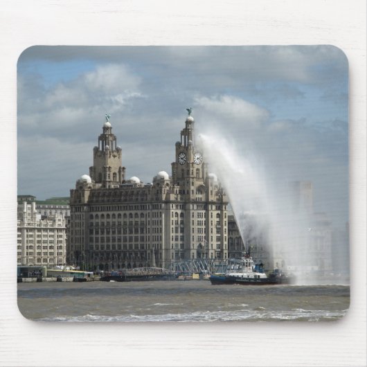 Leber-Gebäude Liverpool - Mousepad (Vorne)