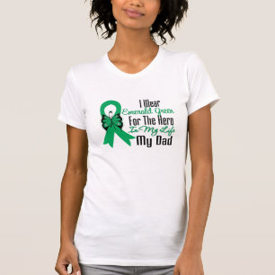 Leber-Krebs-Band-Held mein Vati T-Shirt