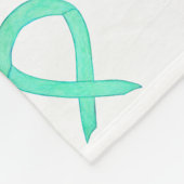 Leber Krebs Jade Awareness Ribbon Fleece Blankets (Ecke)