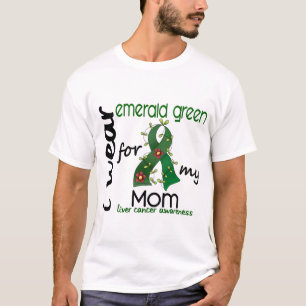 Leber-Krebs trage ich Smaragdgrün für meine Mama T-Shirt