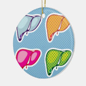 Leber-Pop-Kunst Keramikornament (Links)