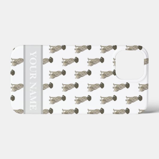 Leber und weißer deutscher Kurzzeithühner Case-Mate iPhone Hülle (Rückseite (Horizontal))