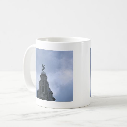 Leber-Vogel in Liverpool Kaffeetasse (Vorderseite Links)
