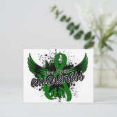 Lebererkrankung Bewusstsein 16 Postkarte (Stehend Vorderseite)