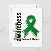 Lebererkrankung Bewusstsein 5 Postkarte (Vorne/Hinten)