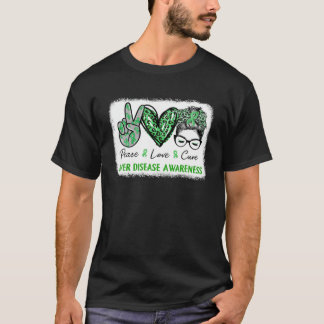Lebererkrankung Bewusstsein Grüner Band Liebe Cu T-Shirt