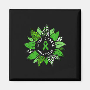 Lebererkrankung Bewusstsein Monat Blume Lebererkra Magnet