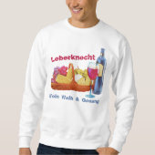Leberknecht Wein Party Sweatshirt (Vorderseite)