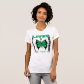 Leberkrankheits-Bewusstseins-Schmetterling T-Shirt (Vorne ganz)