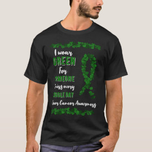 Leberkrebs Bewusstsein Grüne Schleimhaut T-Shirt