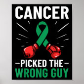 Leberkrebs-Bewusstsein Multifunktionskarzinom Pick Poster (Vorne)