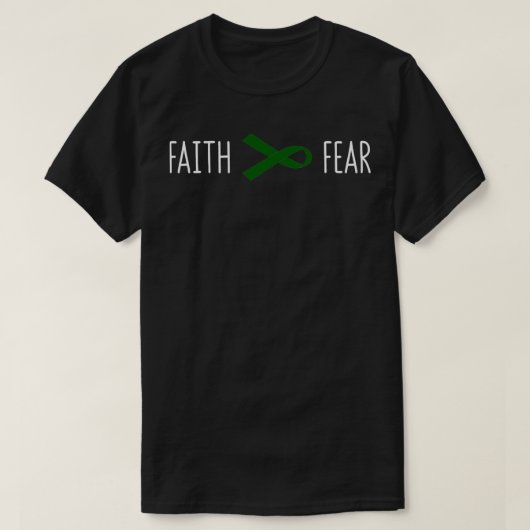 Leberkrebs Bewusstsein über Angst Geschenk T-Shirt (Design vorne)