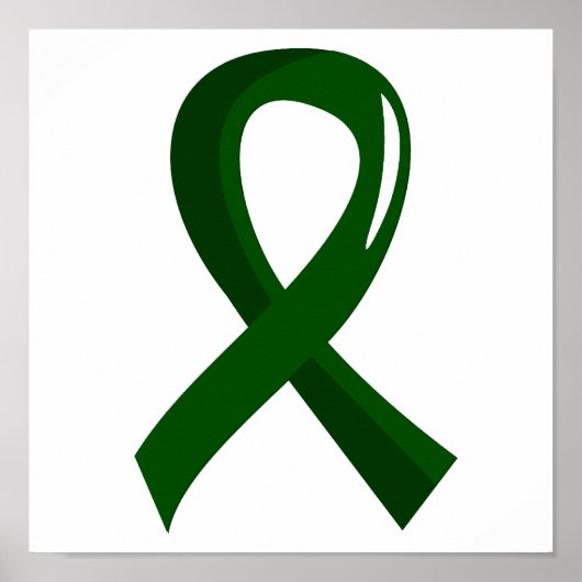 Leberkrebs Emerald Green Ribbon 3 Poster (Vorne)