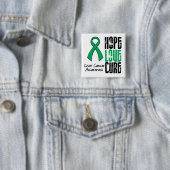 Leberkrebs Hoffnung Liebe heilen Band Button (Beispiel)