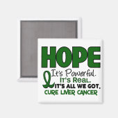 Leberkrebs - HOPE 1 Magnet (Vorderseite/Rückseite)