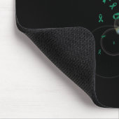 Leberkrebs Sonnenblume Hummingbird Mousepad (Ecke)