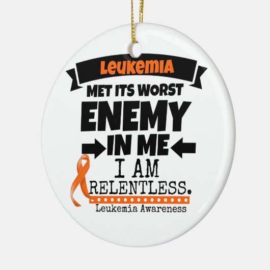 Leberkrebs trifft seinen schlimmsten Feind in mir Keramik Ornament (Links)