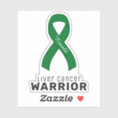 Leberkrebs Vinyl-Aufkleber Aufkleber (Blatt)