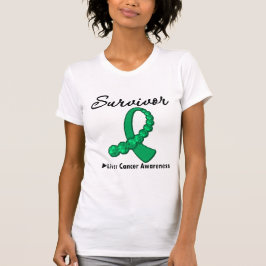 Leberkrebsüberlebung Gemstone Ribbon T-Shirt