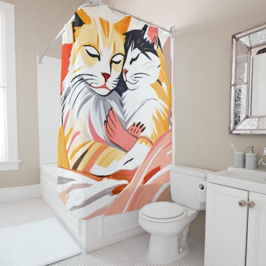 Leberruder Duschvorhang (Beispiel)