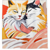 Leberruder Duschvorhang (Vorderseite)