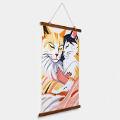 Leberruder Wandteppich Mit Holzrahmen (Gewinkelt)