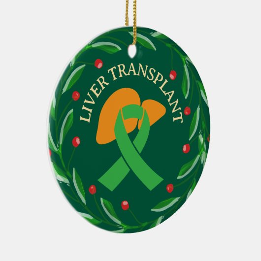 Lebertransplantation Empfänger Custom Christmas Keramik Ornament (Rechts)