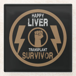 Lebertransplantation Glasuntersetzer