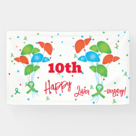 Lebertransplantation Jubiläum Anpassbares Party Banner