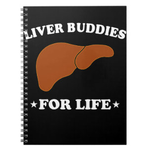 Lebertransplantation Leber-Organ Leberbuddies Notizblock