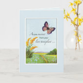 Lebertransplantation Religiöse Brunnen Schmetterli Karte (Gelbe Blume)