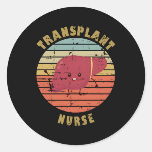 Lebertransplantation Runder Aufkleber